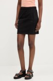 HUGO fusta culoarea negru, mini, drept, 50536965