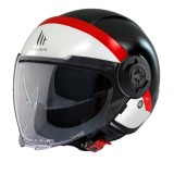 Casca pentru scuter - motocicleta MT Viale SV S 68 Unit A5 rosu mat (ochelari soare integrati) (open face) &ndash; omologare noua ECE 22.06 XS (53/54cm)