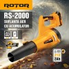 Suflanta aer pe acumulator ROTOR RS-2000 cu 1 acumulator 21V / 2Ah si incarcator ROTOR Innovative ReliableTools
