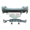 Set bara spate BMW Seria 4 (F32/F33), 12.2013-, cu catadioptri, cu gauri senzori parcare; grunduit, de vopsit; type M-Performance; cu spoiler; cu ies