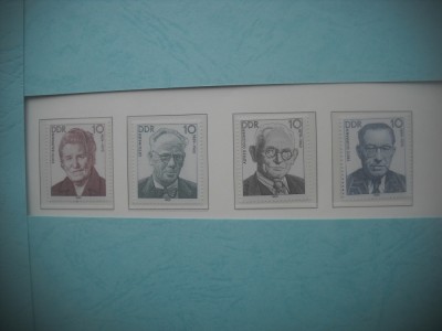 HOPCT TIMBRE MNH 1254 PERSONALITATI-4 VAL-1988-GERMANIA DDR/RDG foto