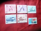 2 Serii Yugoslavia Sport : 1966 Campionate Mondiale 5 val. + 1981 Tenis masa 1v, Nestampilat