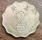 C50 - Moneda foarte veche - Hong Kong - 2 dolari - 2013