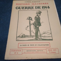 GABRIEL HANOTAUX - HISTOIRE ILLUSTREE DE LA GUERRE DE 1914 FASCICULE NO 8