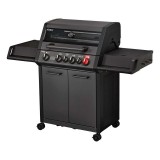 Gratar pe gaz, 4 arzatoare inox, arzator infrarosu, grile fonta, Enders Monroe Pro 4 SIK Turbo, 838533 grafit mat