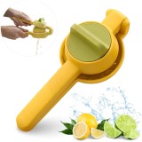 Storcator de citrice manual, 2 in 1, usor de utilizat, abs rezistent, 8x10x22 cm, galben