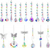 1 bucată Cristale Suncatchers Mărgele agățate Fluture colorat Libelulă Cristal c