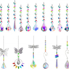 1 bucată Cristale Suncatchers Mărgele agățate Fluture colorat Libelulă Cristal c
