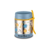 Caserola inox Nava We care 350 ml Animal Blue,