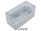 Carcasă universală KRADEX ZP160.80.75JPH TM ABS-PC cu bucșă din alamă 80x160x75mm