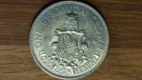 Bermuda - moneda de colectie argint - 1 crown 1964 Elisabeta II - uriasa: 22.6 g &bull; ⌀ 36.1 mm - stare foarte buna !