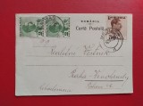 CARTE POSTALA - CIRCULATA BUCURESTI - PRAGA - CEHOSLOVACIA 1936