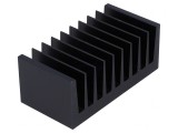 Radiator extrudat cu aripioare negru 50x100x40mm