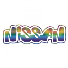 Sticker Nissan Font , Autocolant Text cu Logo pentru Fanii Nissan
