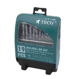 Cumpara ieftin Set burghie HSS pentru metal Troy 35000, O1-10 mm, 19 piese