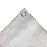 Prelată Protectie 8x10m, 180g/m&sup2;, Impermeabilă și UV, Prelată Albă Multifuncțională
