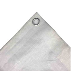 Prelată Protectie 8x10m, 180g/m&sup2;, Impermeabilă și UV, Prelată Albă Multifuncțională