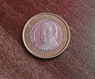 C50 - Moneda foarte veche - 1 euro - Spania - 2004 foto