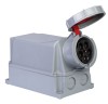 Priza trifazica aplicata 5 poli 125A 3P+N+E 6h CEE 380V IP67, METE