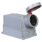Priza trifazica aplicata 5 poli 125A 3P+N+E 6h CEE 380V IP67