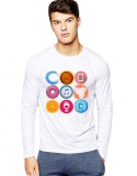 Cumpara ieftin Bluza barbati alba - Circle - M