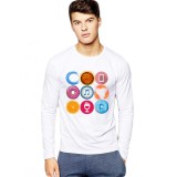 Bluza barbati alba - Circle - 2XL