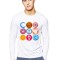 Bluza barbati alba - Circle - 2XL