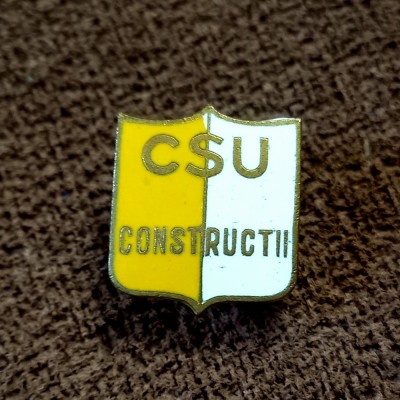 Insigna fotbal - CSU &amp;quot;CONSTRUCTII&amp;quot; BUCURESTI foto