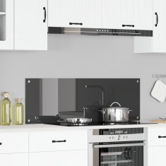vidaXL Spate de bucătărie Gri &icirc;nchis 120 x 40 x 0.6 cm