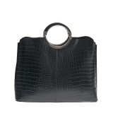 Geanta neagra cu manere rotunde