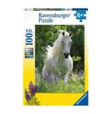 Cumpara ieftin Puzzle Cal alb, 100 piese