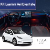 Lumini ambientale Tesla Model Y 2021-2022 set complet control telefon