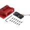 Carcasă aluminiu roșu pentru Raspberry Pi 4 B