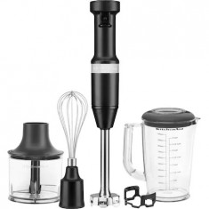 Mixer vertical KitchenAid Onyx Black 5KHBV83EOB, 180W, capacitate recipient 1l, Negru