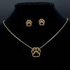 Set -Catelus- Lantisor Cu Pandantiv + Cercei Inox S380B