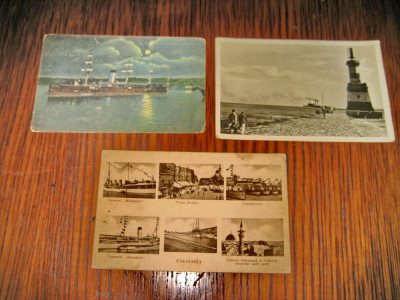B06-Constanta 3 carti postale vechi 2 regaliste+1RPR. foto