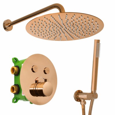 Set de duș incastrat Rea LUNGO MILER COPPER + BOX foto