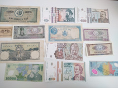 Set de 13 bancnote romanesti ,majoritatea UNC -200 lei-nu se vand separat!! foto