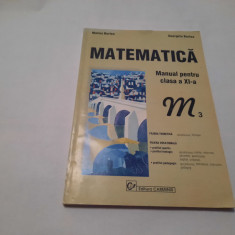 M. Burtea G. Burtea - Matematica pentru clasa a XI-a M3 RF20/0