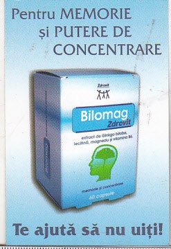 bnk cld Calendar de buzunar 2006 - Bilomag