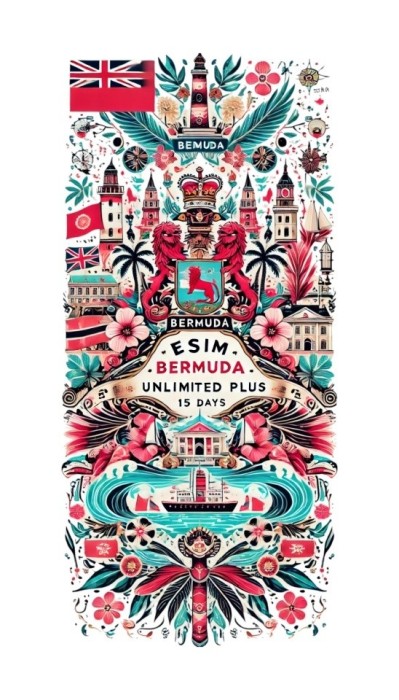eSIM Bermuda, Unlimited Plus, 15 Days