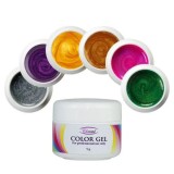 Set geluri colorate cu efect perlat, 6 buc.