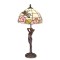 Lampa de masa Tiffany cu libelule si picior nimfa TA-163