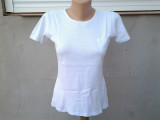 Amisu White tricou dama mar. 38 - 40 / M