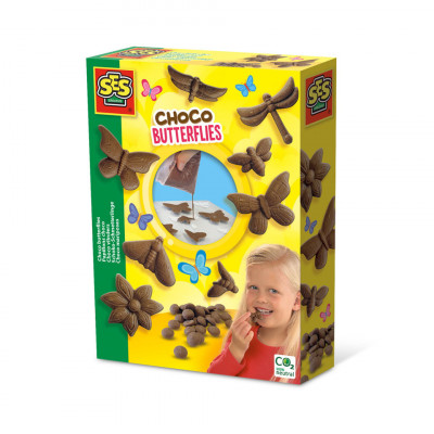 Set pentru copii de facut ciocolata cu forme de fluturi foto