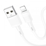 Cablu Date si Incarcare USB-A - Lightning HOCO X83 Victory, 18W, 1m, Alb, Apple
