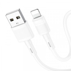 Cablu Date si Incarcare USB-A - Lightning HOCO X83 Victory, 18W, 1m, Alb
