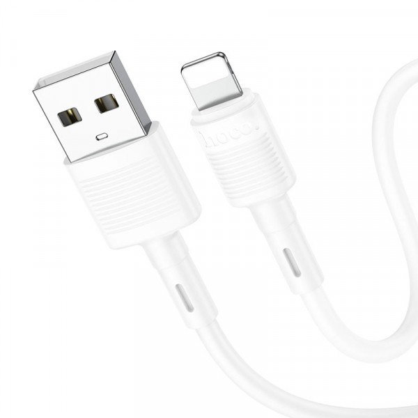 Cablu Date si Incarcare USB-A - Lightning HOCO X83 Victory, 18W, 1m, Alb
