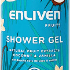 Enliven Gel de duș cocos&vanilie, 500 ml
