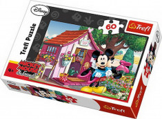 Puzzle Trefl 60 Mickey si Minnie in Gradina foto